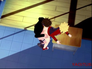 Boruto Naruto Yaoi - Kiba Fucks Boruto Surrounding Classroom